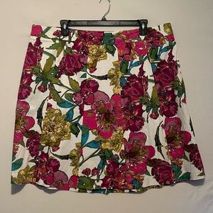 ❤️❤️Lane Bryant Multi Color Floral Skirt Plus Size 22 Festive and So So Pretty!